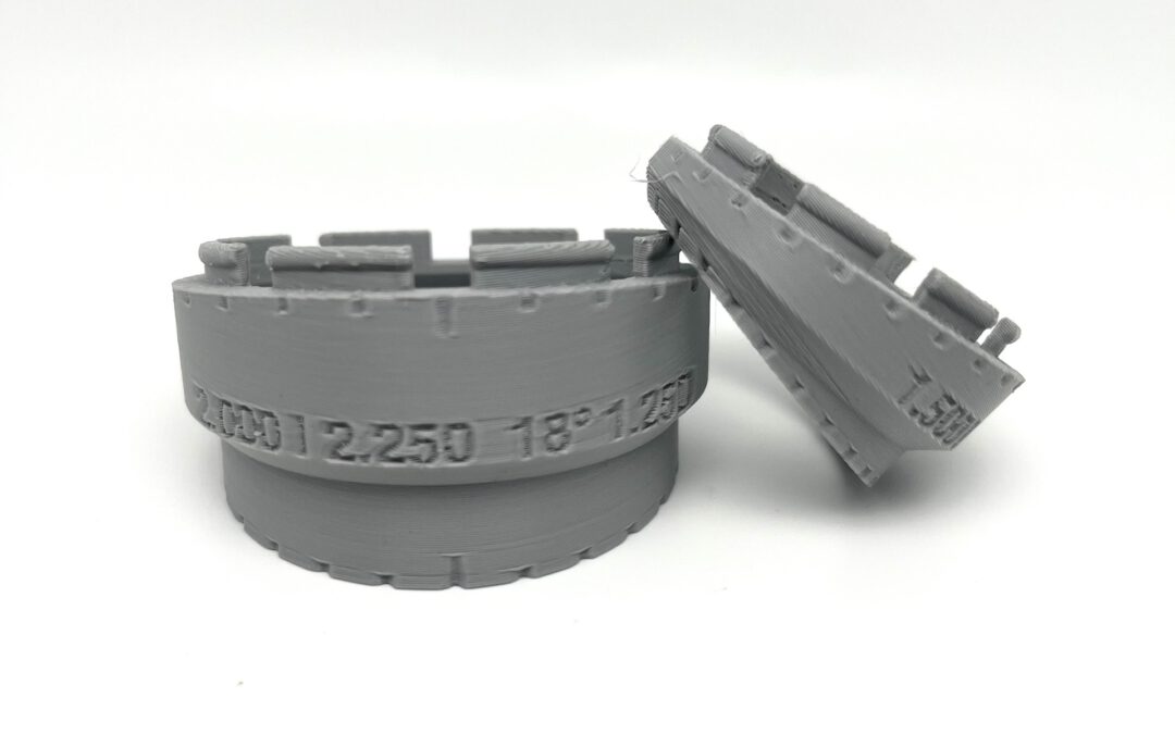 Angled Stepped Tube Adapter Mock-up Planner – Imperial (Inch) – Exhaust & Fabrication (3D Printable)